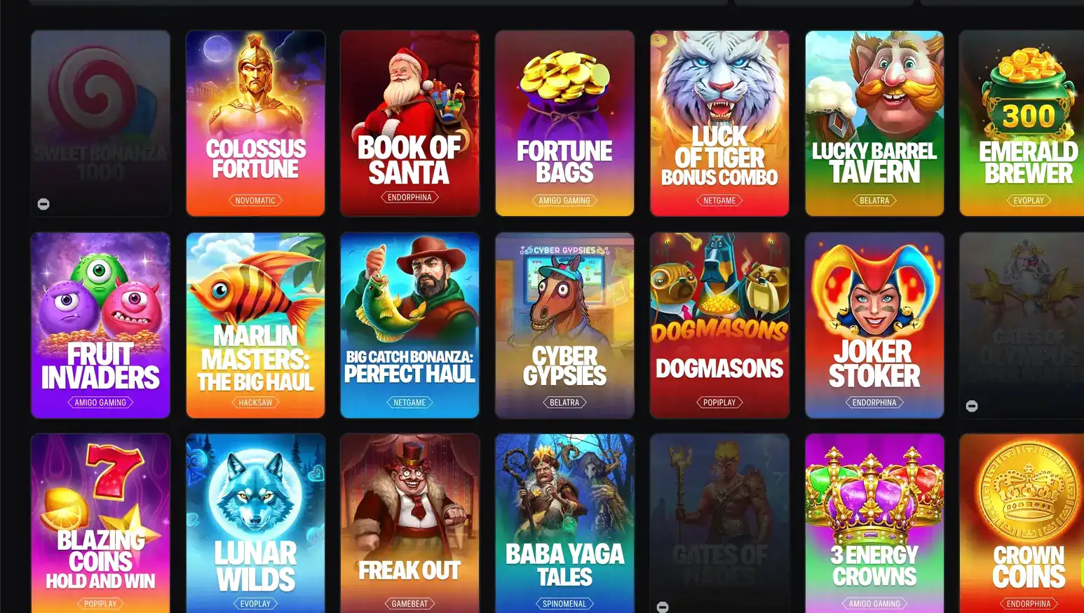 Игровой интерфейс казино Волна с запущенным слотом